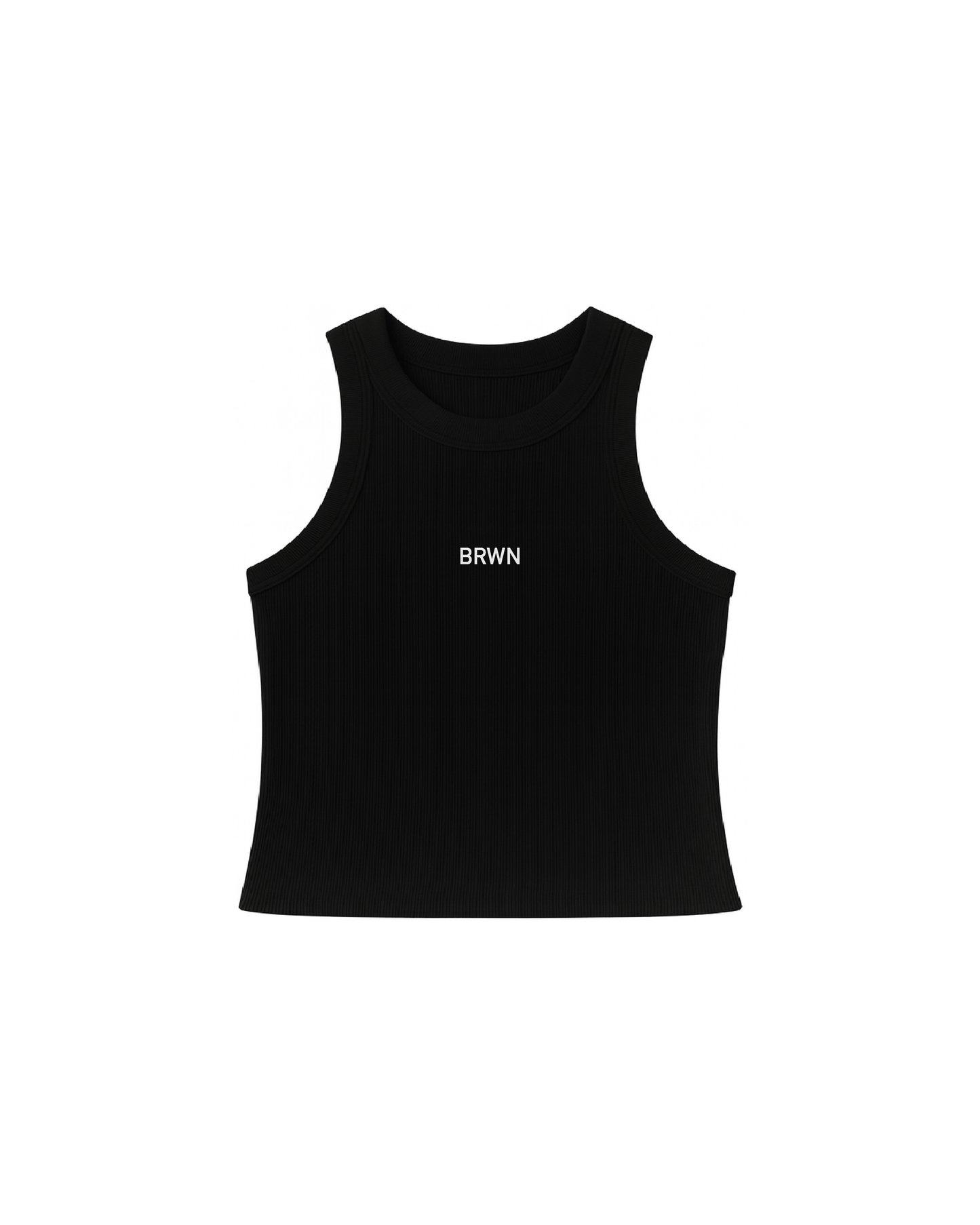 TANKTOP RIB SHORT GG NEGRO