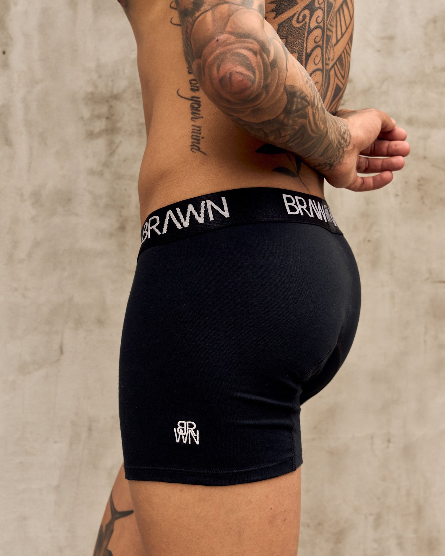 BOXER ALGODÓN BRWN N/B