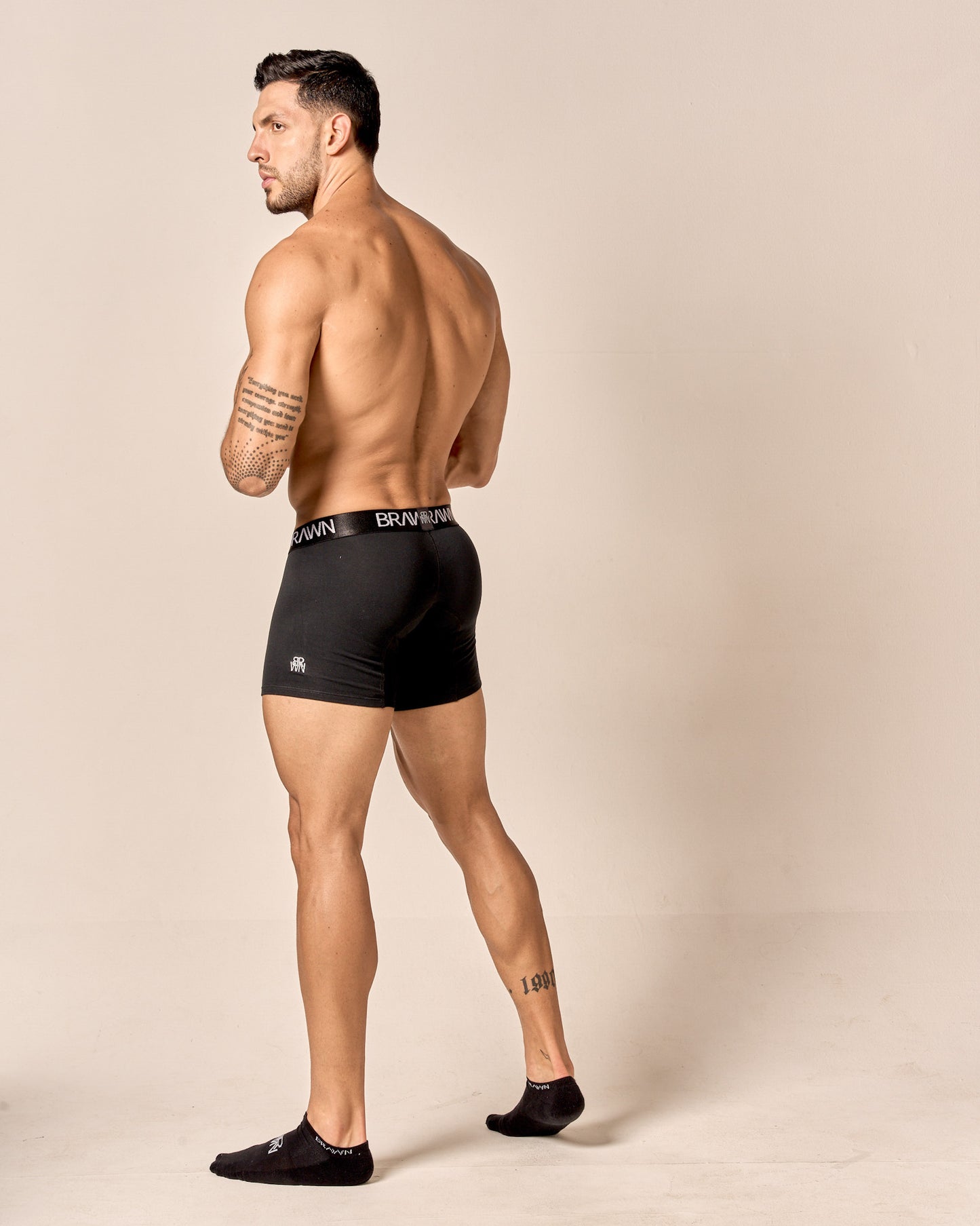 BOXER ALGODÓN BRWN N/B