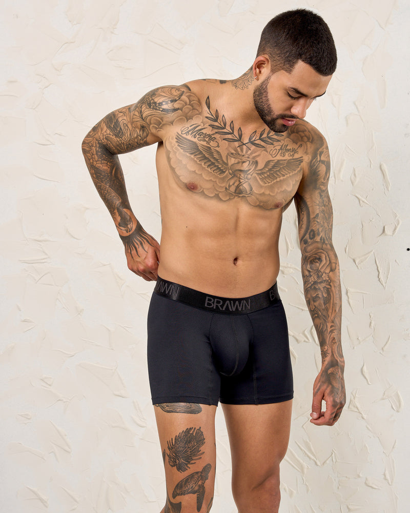 PACK X3 BOXER MICROFIBRA N/G
