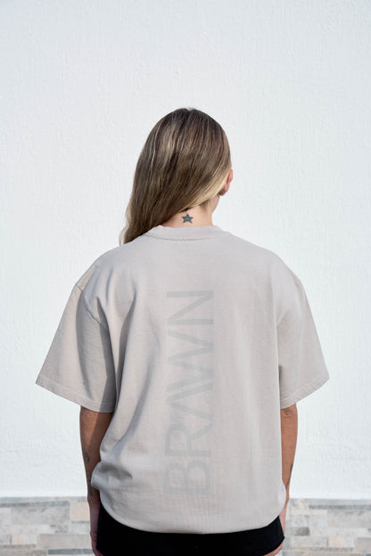 CAMISETA OVERSIZE ESSENTIAL SILVER