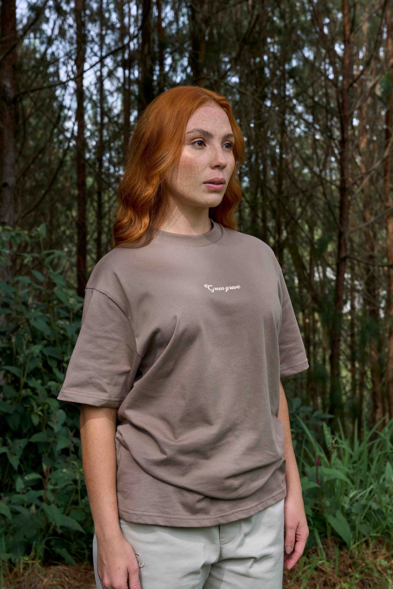 CAMISETA OVERSIZE GG CAFÉ