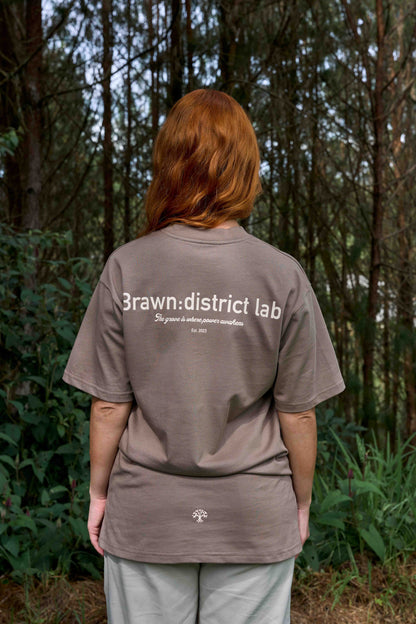 CAMISETA OVERSIZE GG CAFÉ