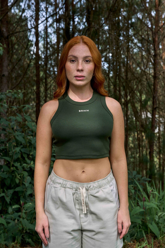 TANKTOP RIB GG VERDE