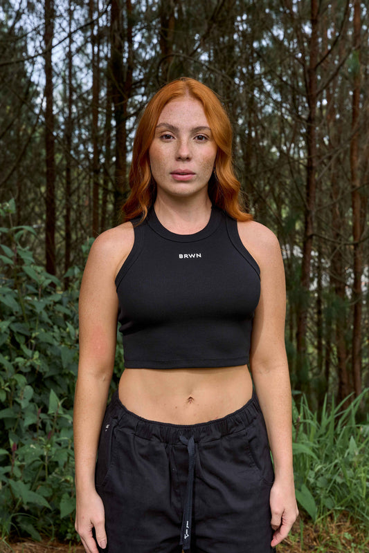 TANKTOP RIB GG NEGRO