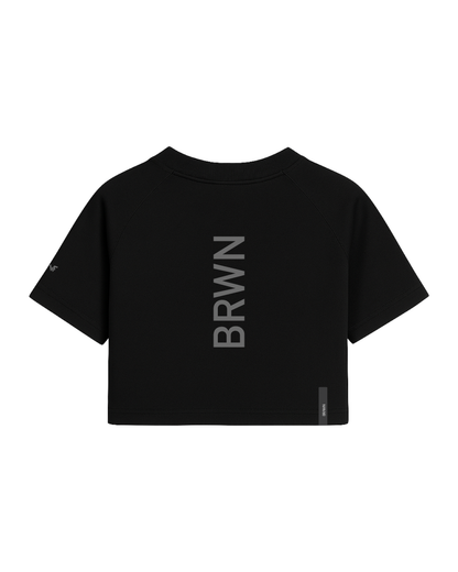 CROPTOP OVERSIZE ESSENTIAL NEGRO