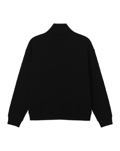 HALF ZIP CREWNECK FS25 NEGRO