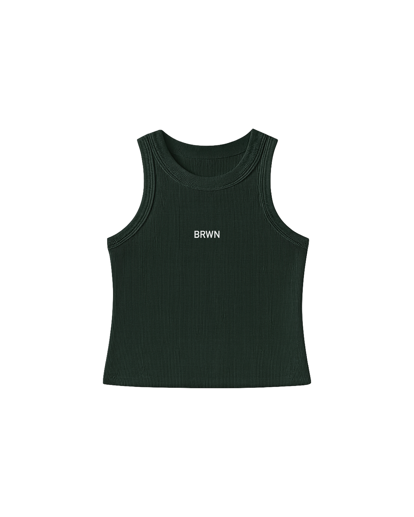 TANKTOP RIB SHORT GG VERDE