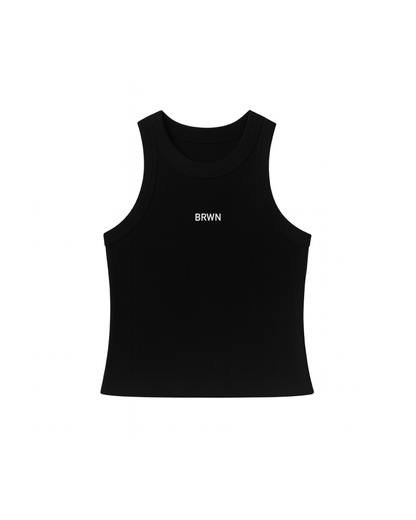 TANKTOP RIB LONG MS25 NEGRO