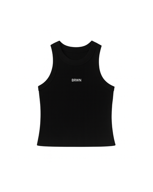 TANKTOP RIB LONG MS25 NEGRO