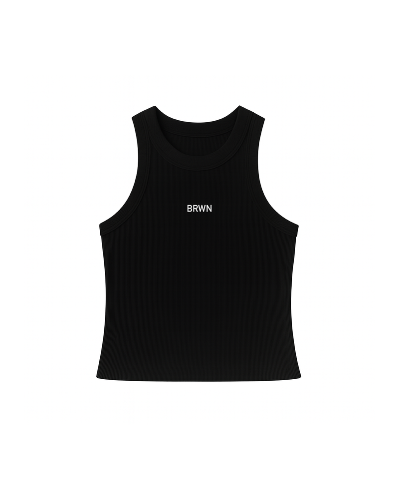 TANKTOP RIB LONG MS25 NEGRO