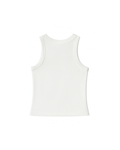 TANKTOP RIB LONG MS25 BLANCO
