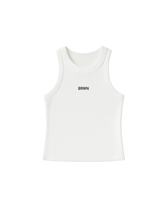 TANKTOP RIB LONG MS25 BLANCO