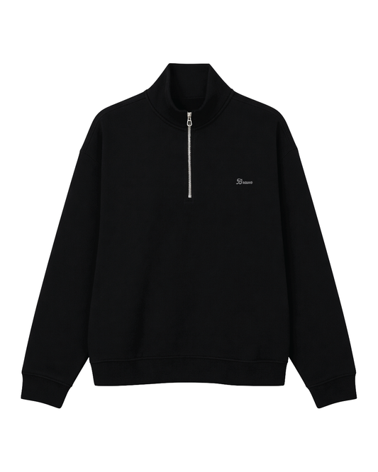 HALF ZIP CREWNECK SONE26 NEGRO