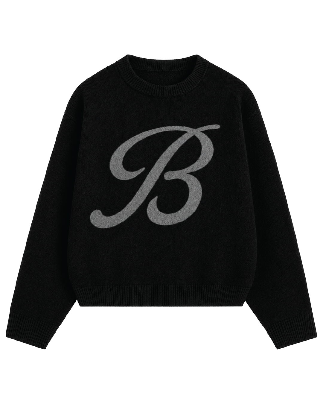 KNIT SWEATER STWO26 BLACK