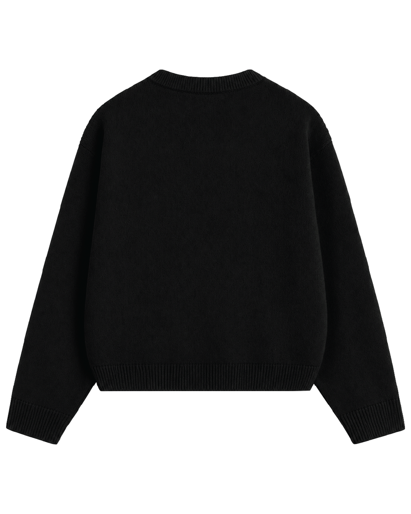 KNIT SWEATER STWO26 BLACK