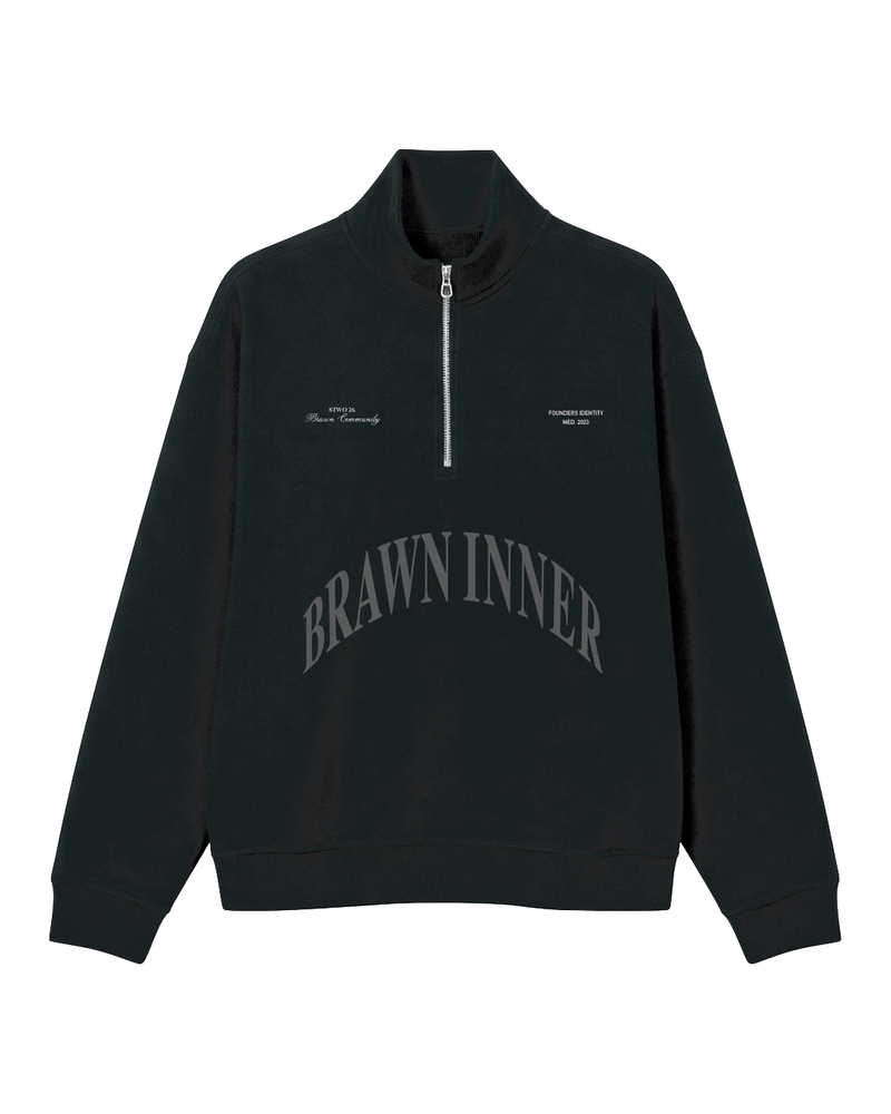 HALF ZIP CREWNECK STWO26 NEGRO
